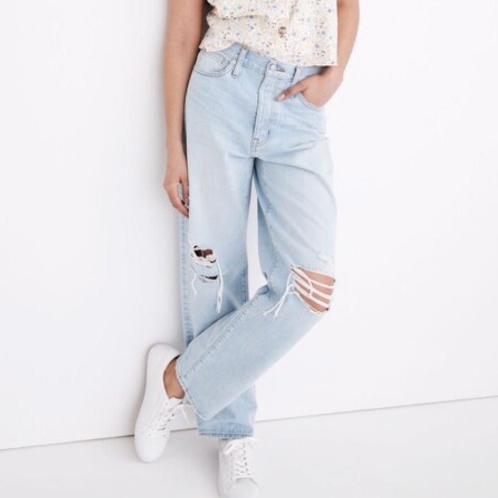 Madewell The Dadjean in Greenvale Wash: Ripped Edition